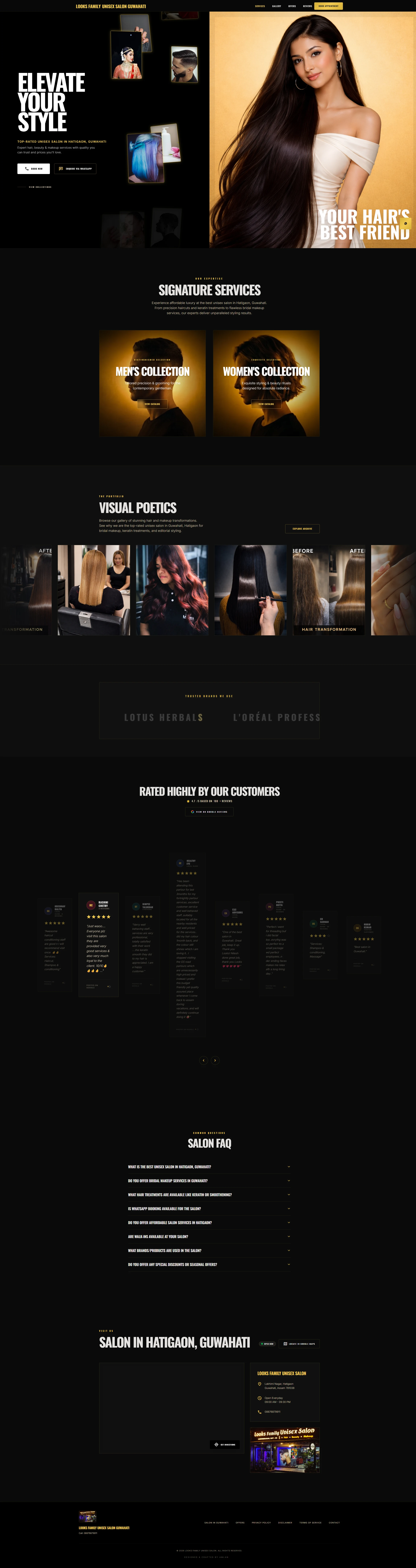 Looks Family Salon Website