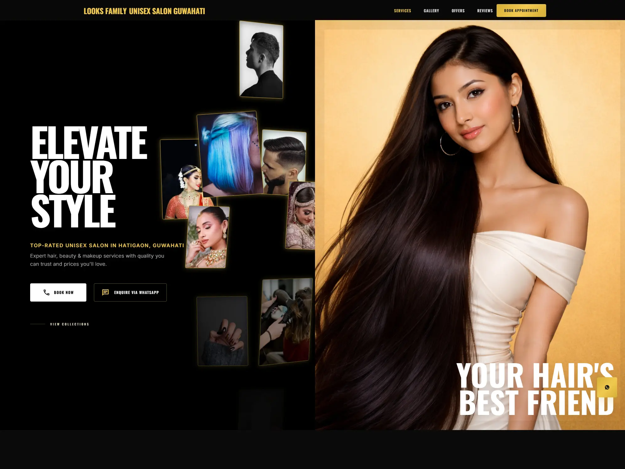 Looks Family Salon Premium Website Redesign by Oshie WebLabs