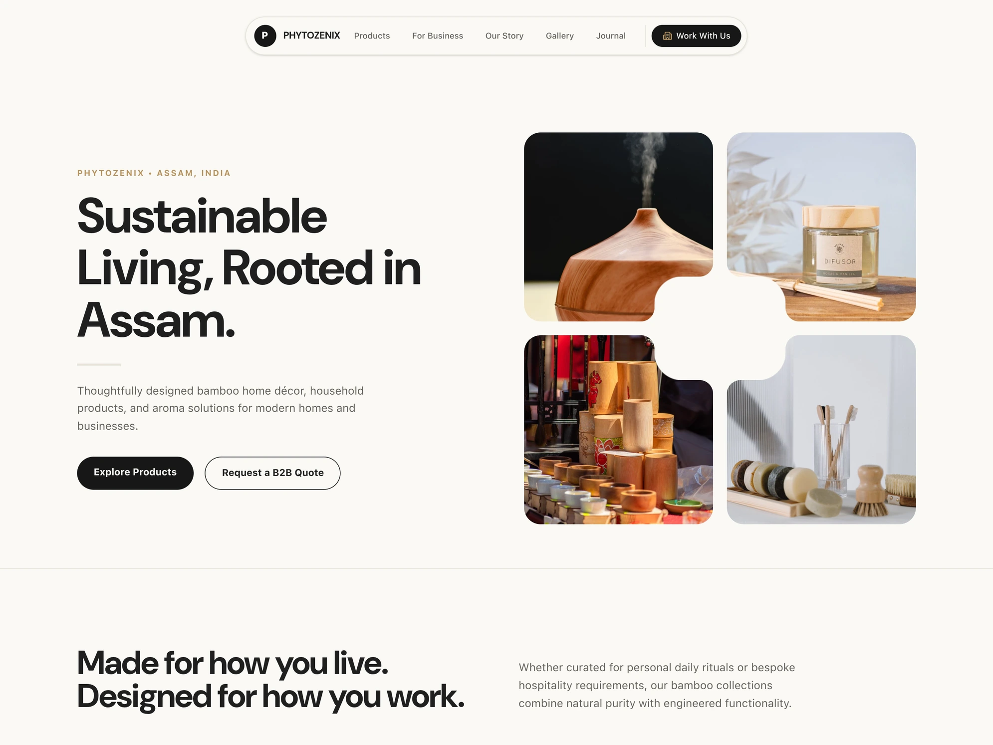 Phytozenix Website UI